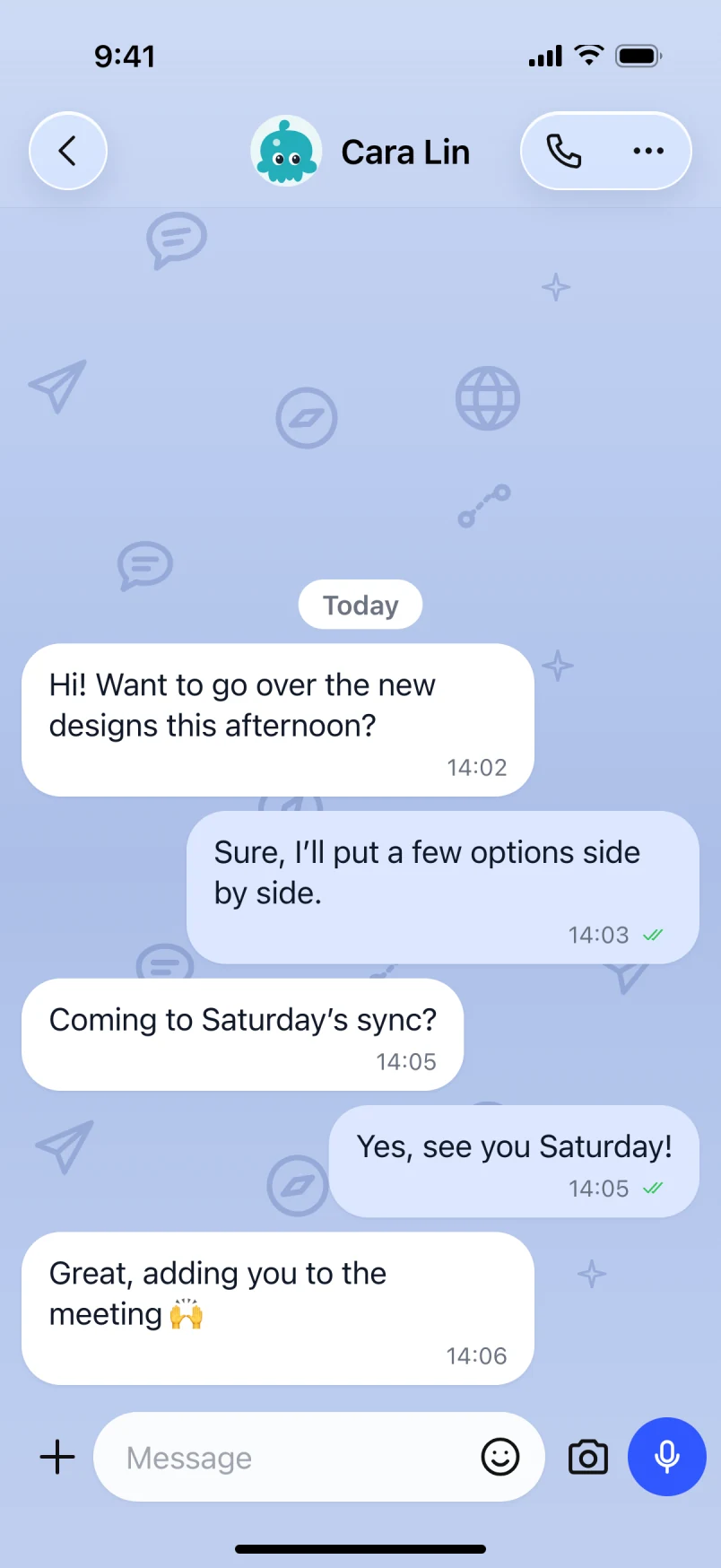 Tako 官网展示的聊天界面